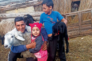 una familia romana en Romania