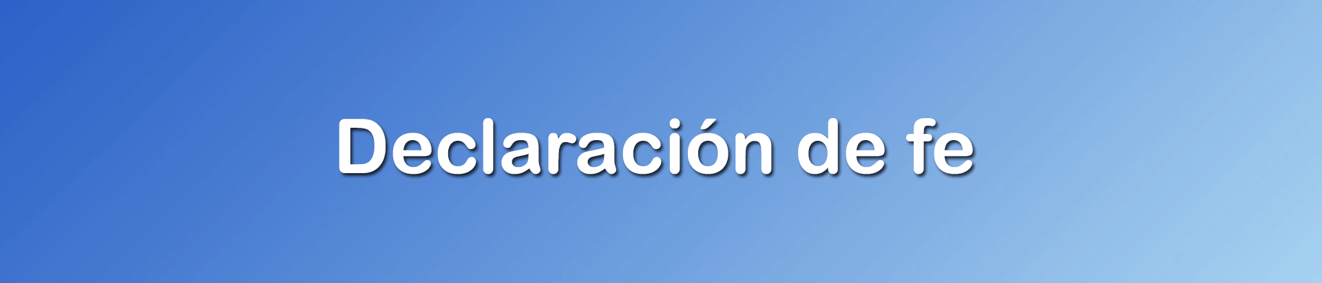 Declaración de fe